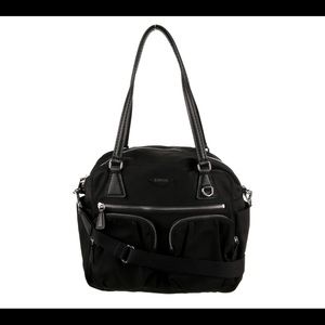 mz wallace shoulder/crossbody nylon bag black